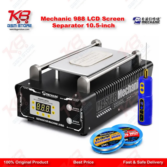 Mechanic 988 LCD Screen Separator Machine – 10.5 Inch Vacuum & Heating Separator for Mobile Repair