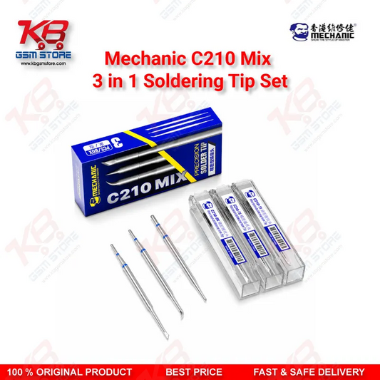Mechanic C210 MIX 3-in-1 Soldering Tip Set (SK/TI/TS) for T210 Handle