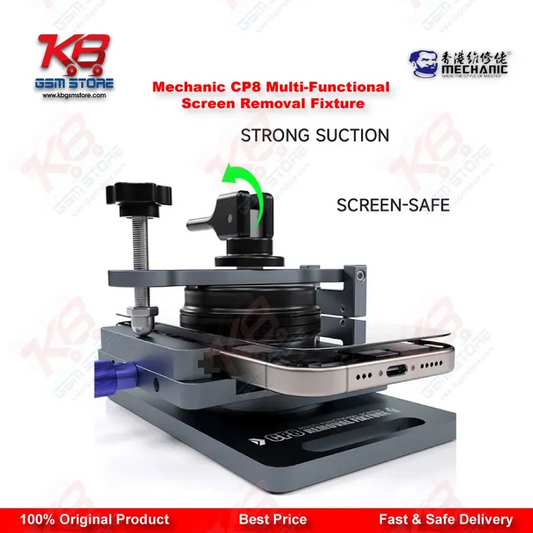 Mechanic CP8 Multi-Functional Screen Removal Fixture with Side-Hanging Suction Cup for Mobile Phone LCD & Back Cover Separation