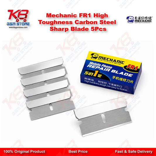 Mechanic FR1 High Toughness Carbon Steel Sharp Blade 5Pcs