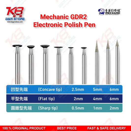 Mechanic GDR2 Electric IC Polishing Pen – 37000RPM Motherboard Grinding Tool