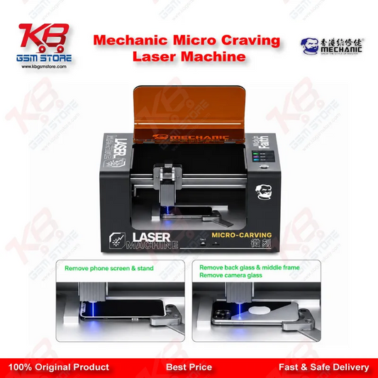 Mechanic Micro-Carving Laser Machine – Fiber Laser Back Glass & PCB Engraving Tool