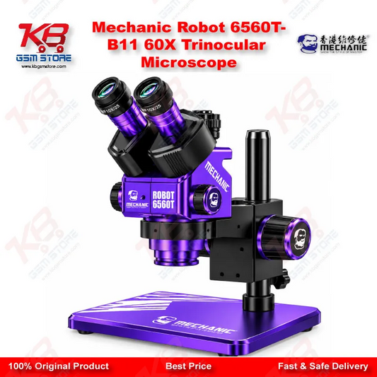 Mechanic Robot 6560T-B11 60X Trinocular Microscope
