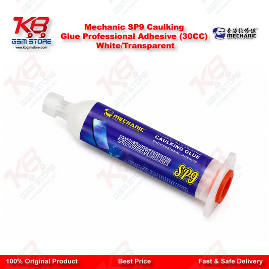 Mechanic SP9 Caulking Glue Professional Adhesive (30CC) WhiteTransparent