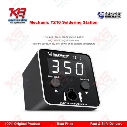 Mechanic T210 SE Digital Soldering Station 50W – C210 Tips Rework Tool