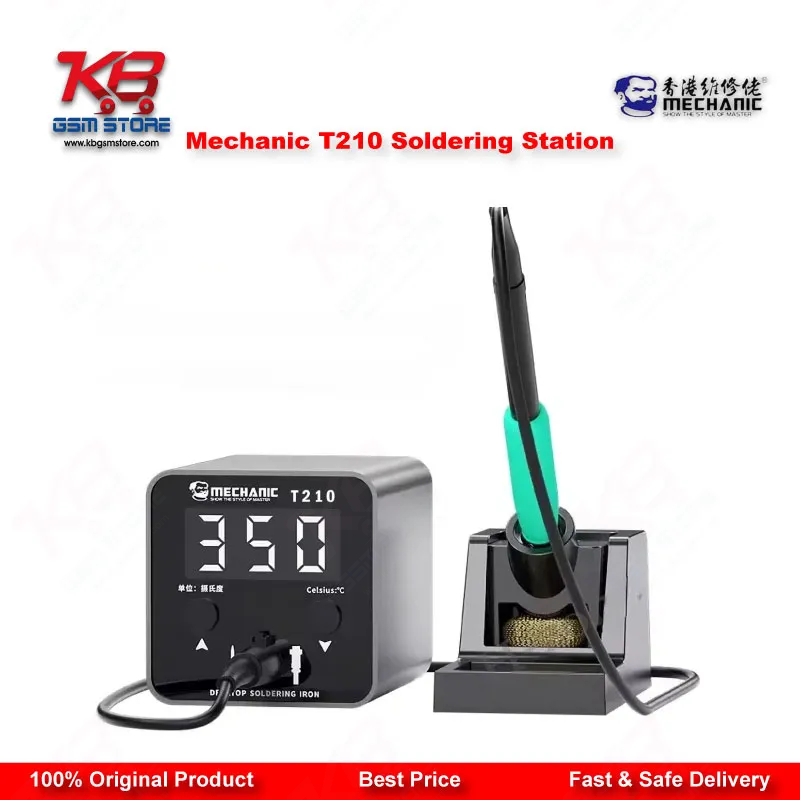 Mechanic T210 SE Digital Soldering Station 50W – C210 Tips Rework Tool