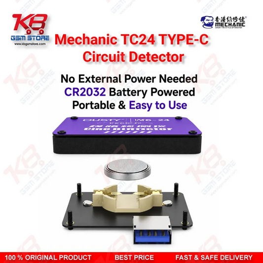 MECHANIC TC-24 Type-C Data Cable Circuit Continuity Tester – 24 Pin Fault Detector