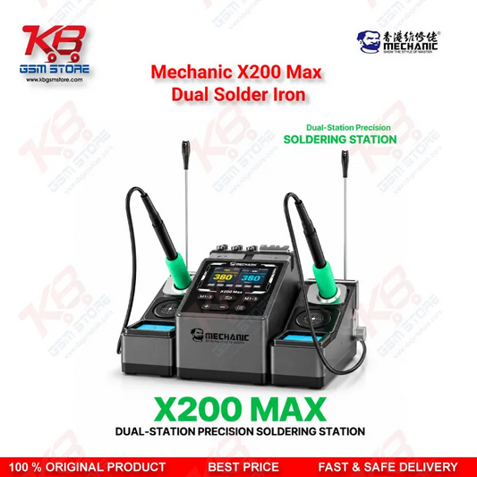 Mechanic X200 Max Dual Solder Iron – Dual-Station PWM Soldering Station