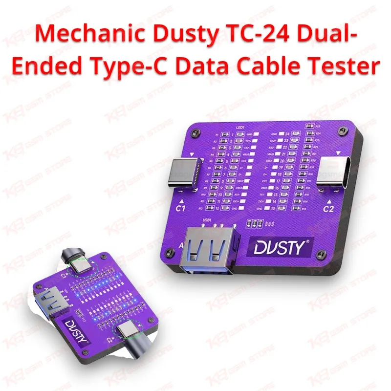 Mechanic Dusty TC-24 Dual-Ended Type-C Data Cable Tester