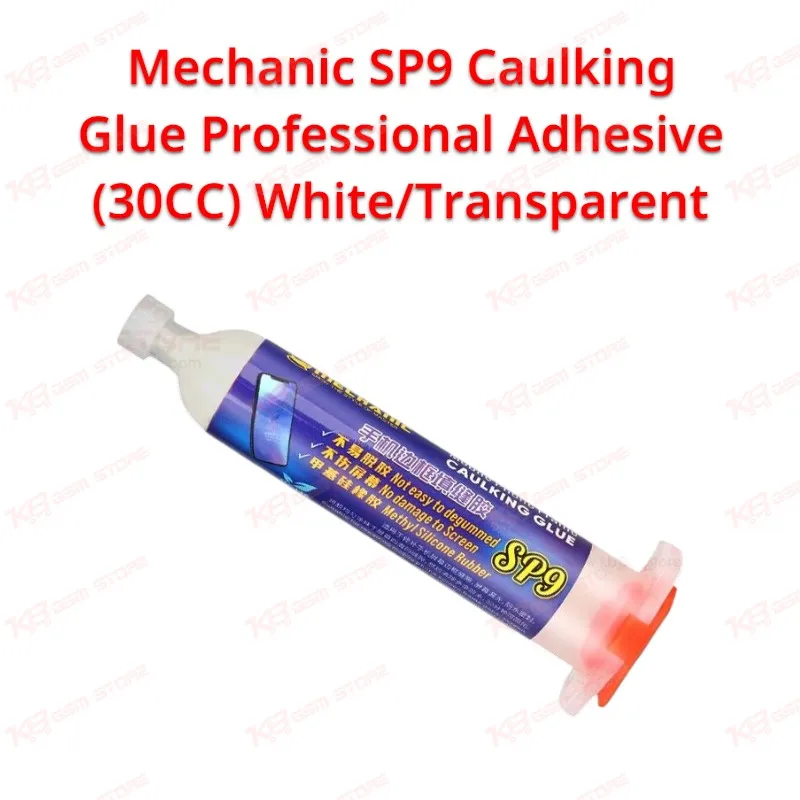 Mechanic SP9 Caulking Glue Professional Adhesive (30CC) WhiteTransparent