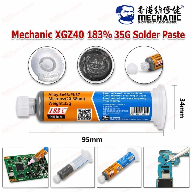 Mechanic XGZ40 183% 35G Solder Paste