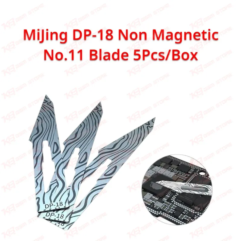 MiJing DP-18 Non Magnetic No.11 Blade 5Pcs/Box
