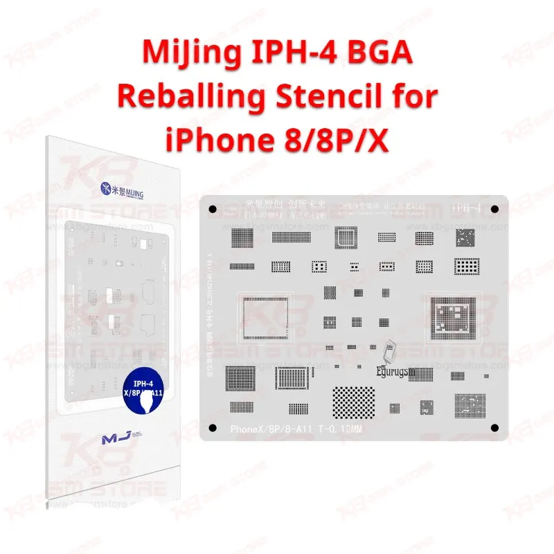 MiJing IPH-4 BGA Reballing Stencil for iPhone 8/8P/X-A11