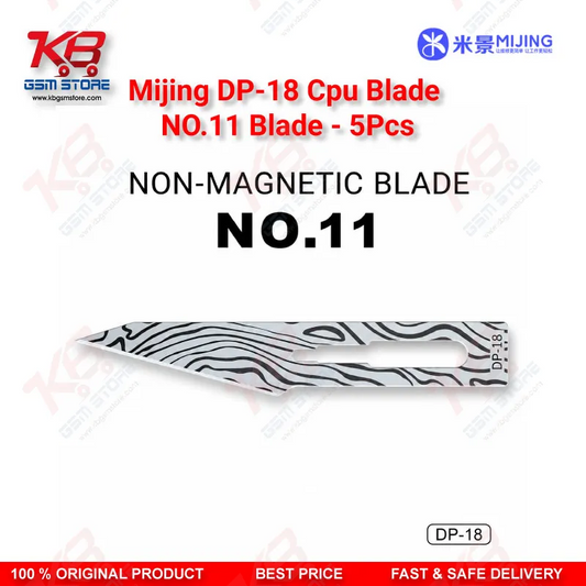 MIJING DP-18 Non-Magnetic No.11 Blade – IC Prying & Glue Removal Blade (5Pcs Box)