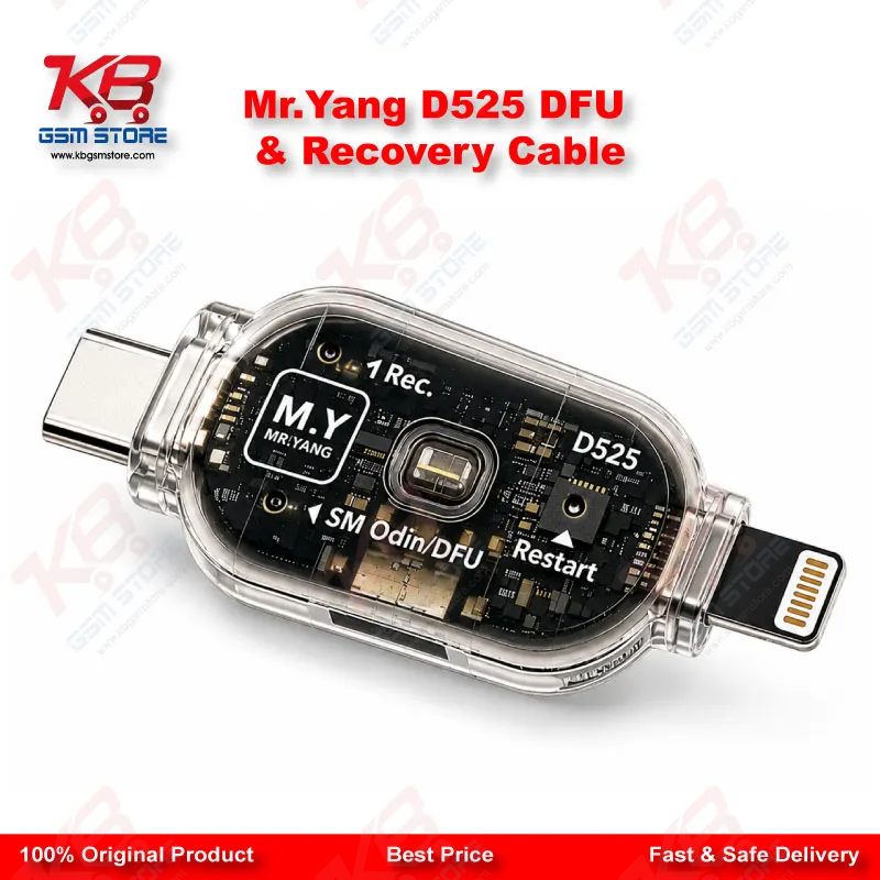MR.YANG D525 One-Click DFU Engineering Flashing Cable for iPhone 6 to 17 Pro Max