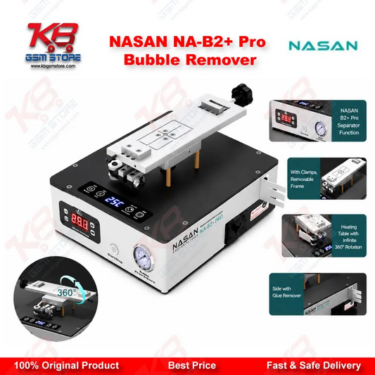 NASAN NA-B2+ Pro 2in1 OCA Bubble Remover & LCD Screen Separator Machine (7 Inch, Built-in Air Compressor)