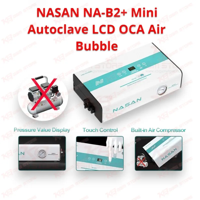 NASAN NA-B2+ Mini Autoclave LCD OCA Air Bubble Removing Machine