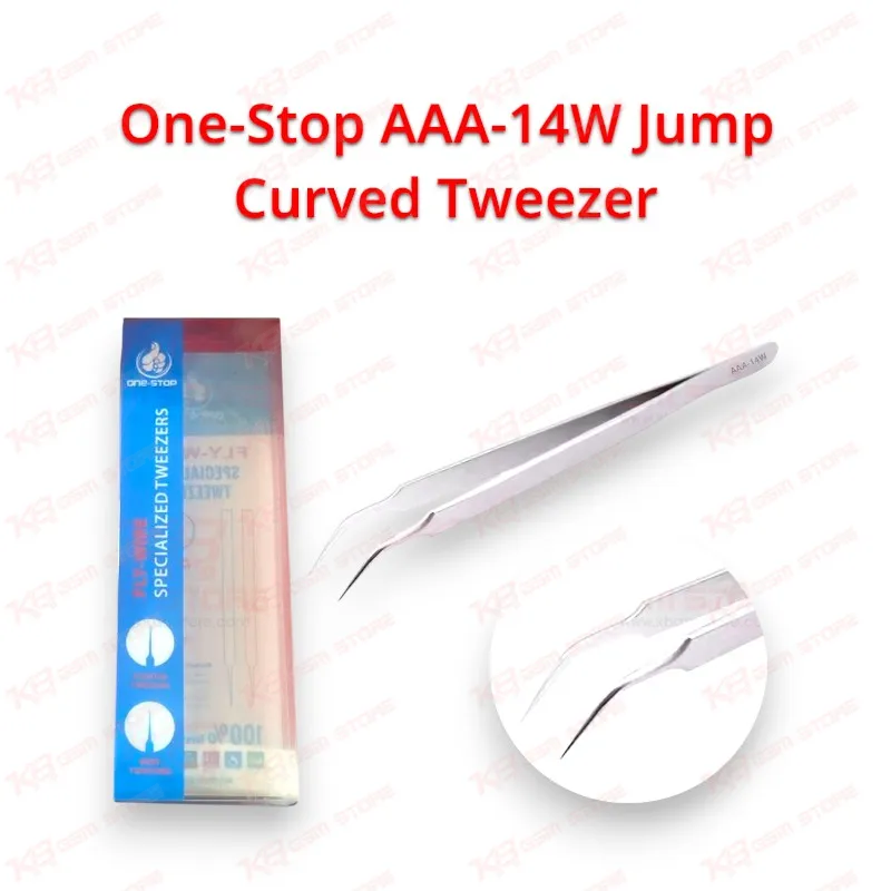 One-Stop AAA-14W Jump Curved Tweezer