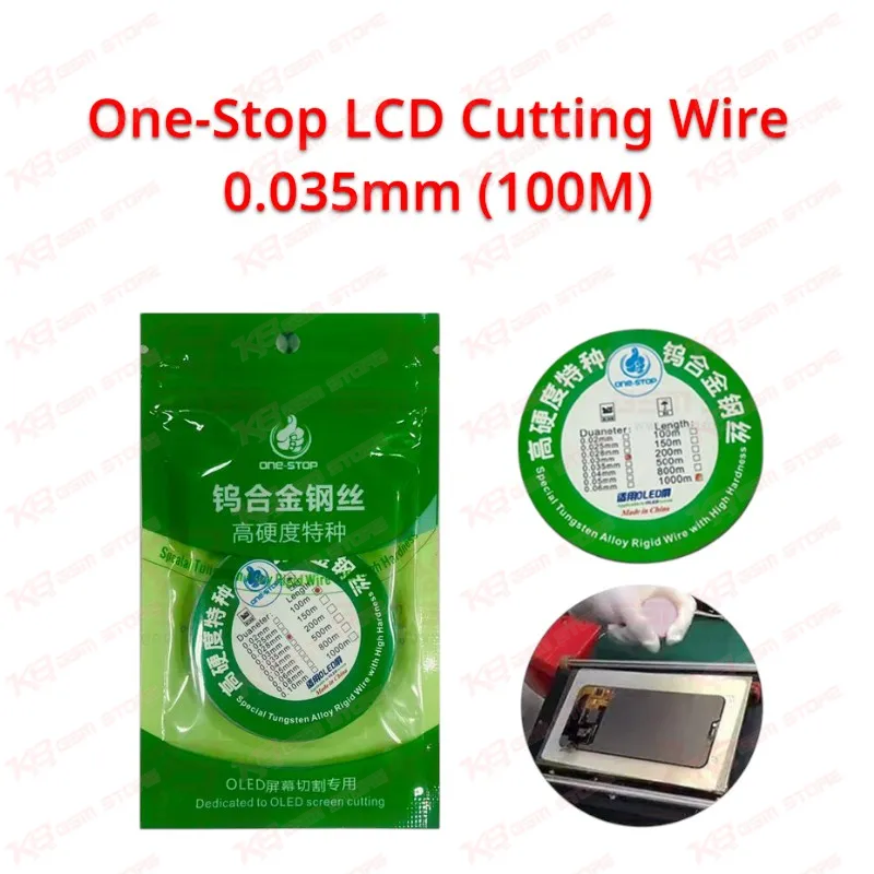 One-Stop LCD Cutting Wire 0.035mm (100M)