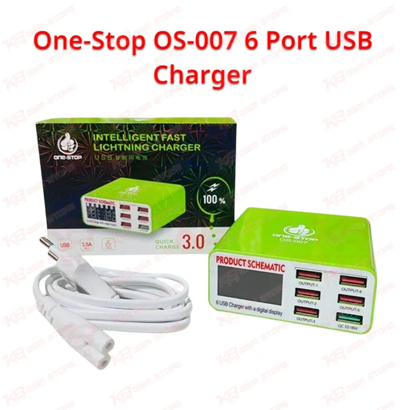 One-Stop OS-007 6 Port USB Charger