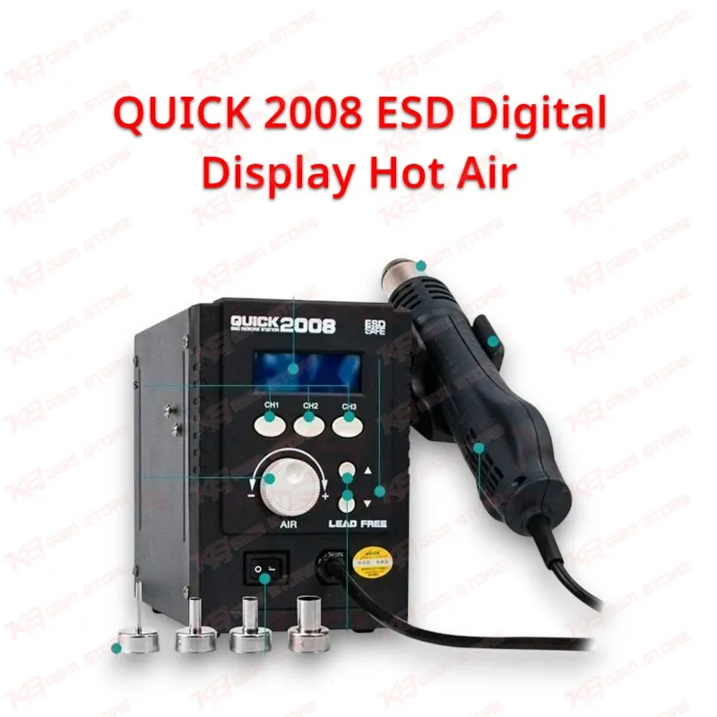 QUICK 2008 ESD Digital Display Hot Air