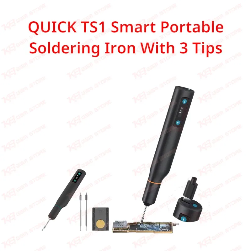 QUICK TS1 Smart Portable Soldering Iron With 3 Tips