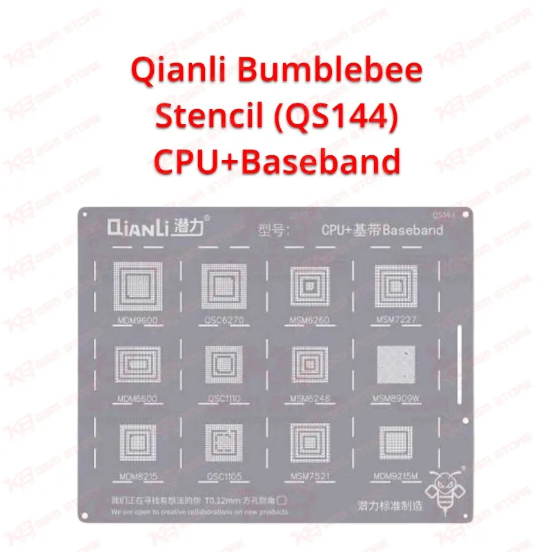 Qianli Bumblebee Stencil (QS144) CPU+Baseband