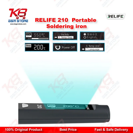 RELIFE RL-210 Portable Soldering Iron 60W OLED Display for Mobile Repair