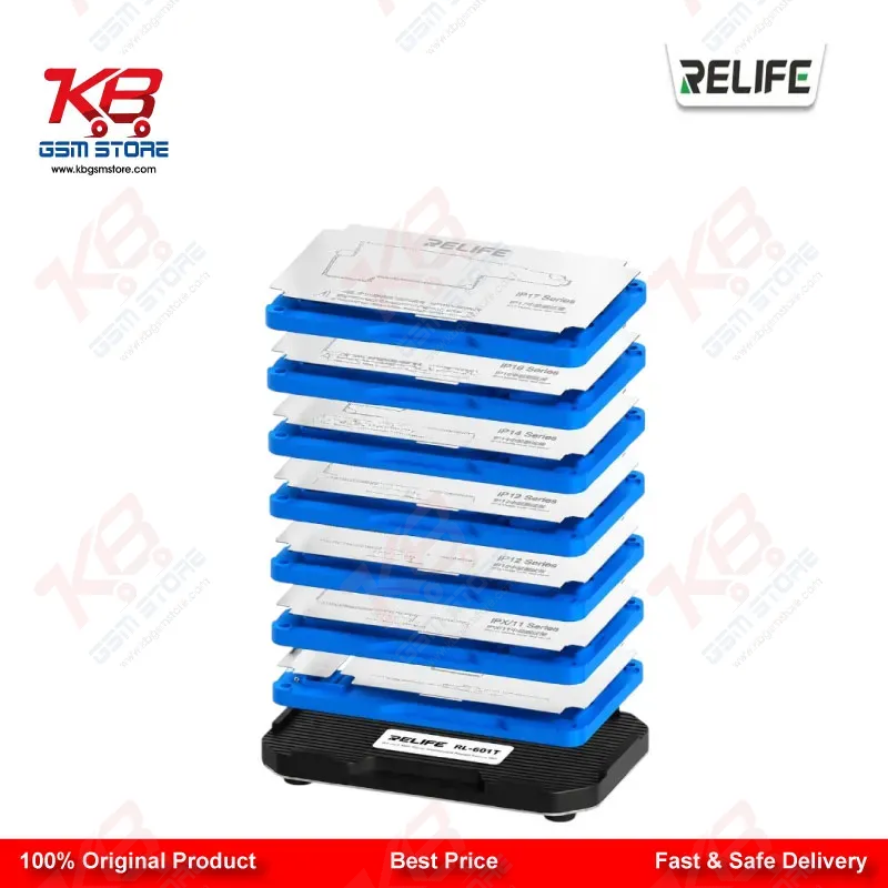 RELIFE RL-601T 31-in-1 iPhone Middle Layer BGA Reballing Platform Set — IPX to iPhone 17 Series
