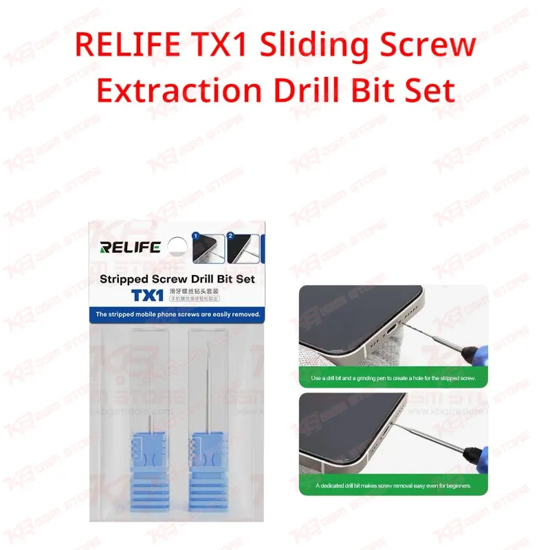 RELIFE TX1 Sliding Screw Extraction Drill Bit Set