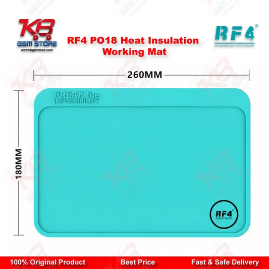 RF4 RF-PO18 Heat Insulation Antistatic Working Mat for Mobile Repair — 26×18 cm Silicone Soldering Pad