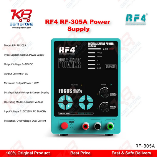 RF4 RF-305A Multifunctional Adjustable DC Power Supply with Short Killer Function (30V / 5A)