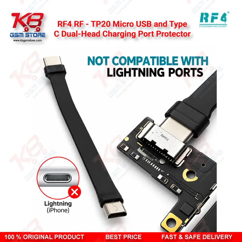RF4 RF-TP20 Micro-USB Type-C Charging Port Protector