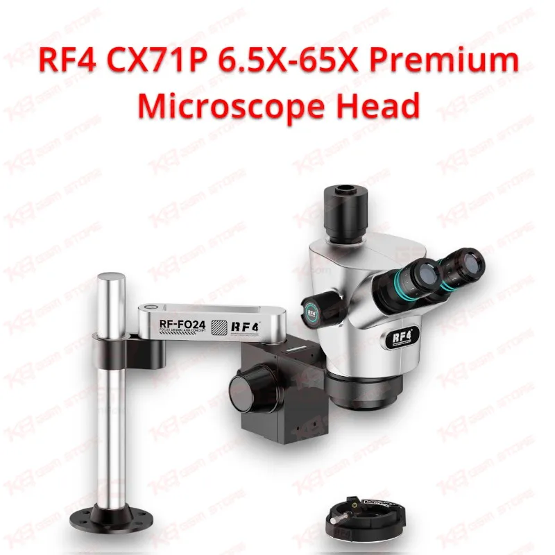 RF4 CX71P-FO24 6.5X-65X Premium Trinocular Microscope