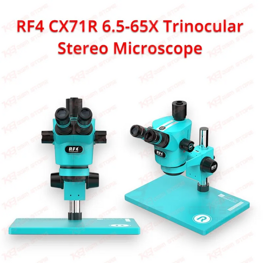 RF4 CX71R 6.5-65X Trinocular Stereo Microscope