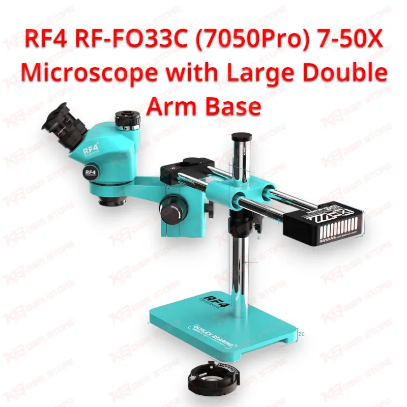 RF4 RF-FO33C (7050Pro) 7-50X Microscope with Large Double Arm Base