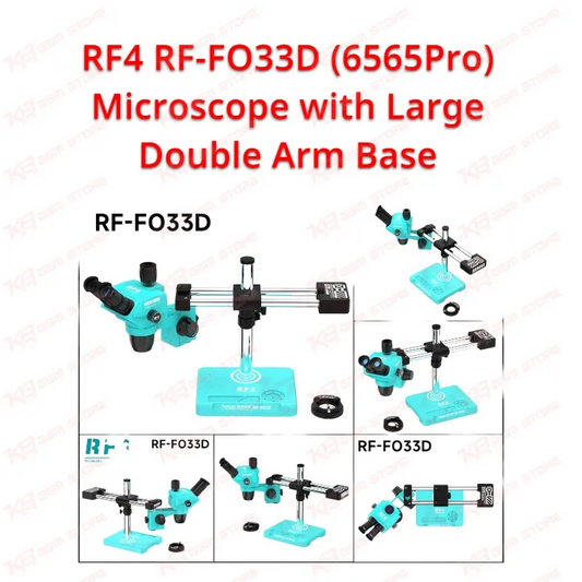 RF4 RF-FO33D (6565Pro) Microscope with Large Double Arm Base