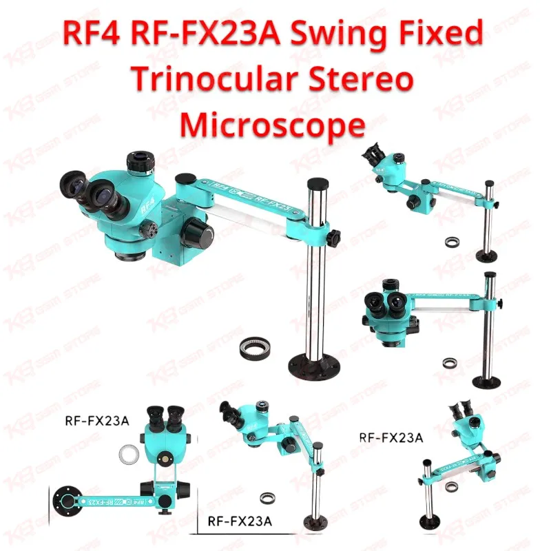 RF4 RF-FX23A Swing Fixed Trinocular Stereo Microscope