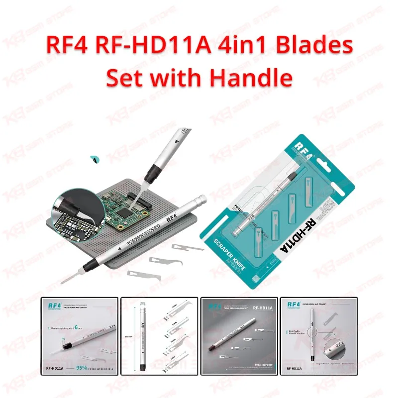 RF4 RF-HD11A 4in1 Blades Set with Handle