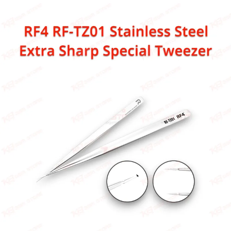 RF4 RF-TZ01 Stainless Steel Extra Sharp Special Tweezer
