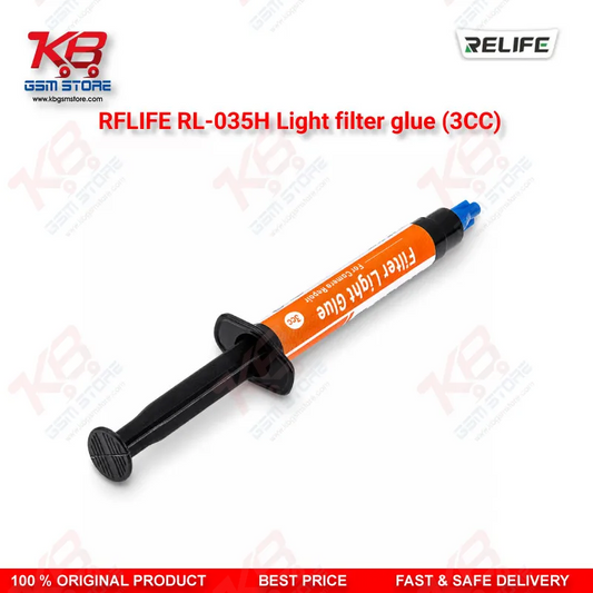 RELIFE RL-035H Light Filter Glue 3CC – UV Curing Glue for Camera Filter & Lens Repair