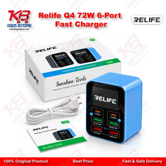 Relife Q4 72W 6-Port Fast Charger