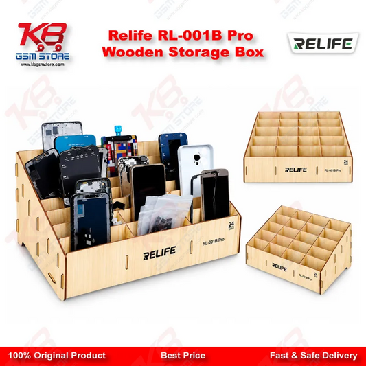 Relife RL-001B Pro Wooden Storage Box