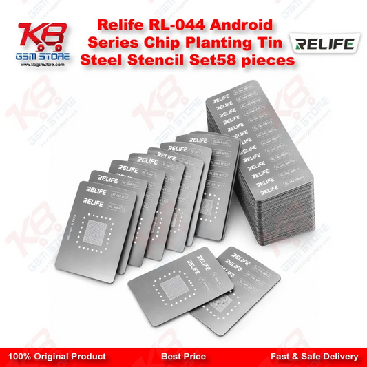 Relife RL-044 Android Series Chip Planting Tin Steel Stencil Set/58 pieces