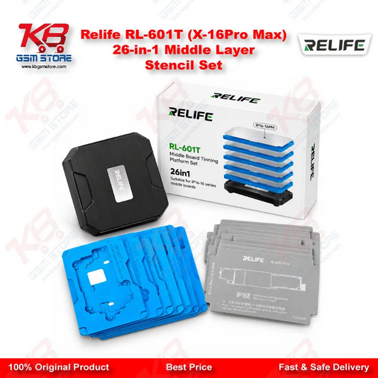 Relife RL-601T (X-16Pro Max) 26-in-1 Middle Layer Stencil Set