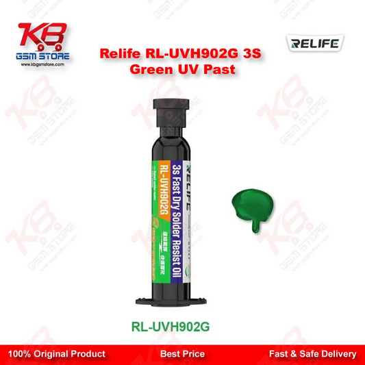RELIFE RL-UVH902G Green UV Curing Solder Mask – 3S Quick Dry Flying Wire Oil (10ml)