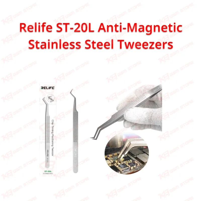 Relife ST-20L Anti-Magnetic Stainless Steel Tweezers