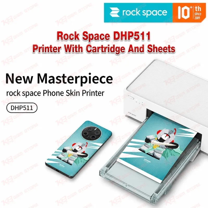 Rock Space DHP511 Printer With Cartridge And Sheets