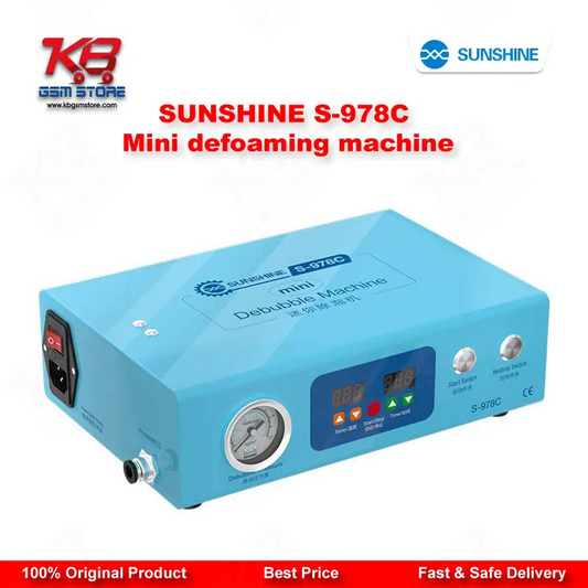 SUNSHINE S-978C Mini Defoaming Machine — LCD Bubble Remover for Curved & Flat Screen Repair up to 7 Inches
