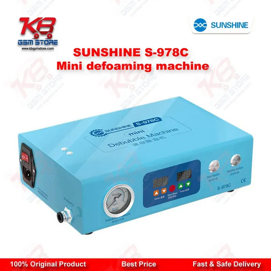 SUNSHINE S-978C Mini Defoaming Machine — LCD Bubble Remover for Curved & Flat Screen Repair up to 7 Inches